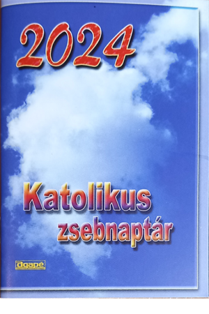 Katolikus zsebnaptár 2024 (Agapé)