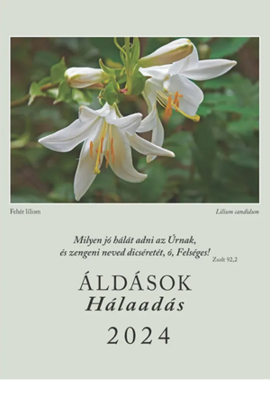Falinaptár 2024 (Parakletos) Áldások-Hálaadás