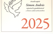 Asztali naptár 2025 (Simon András)