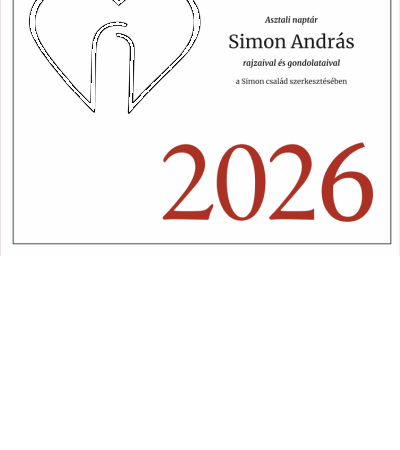 Simon András asztali naptár 2026