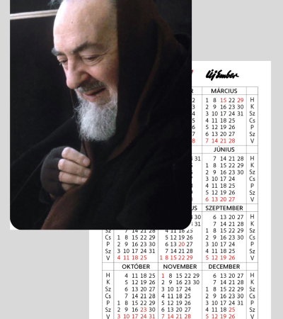 Kártyanaptár 2027 - Pio atya